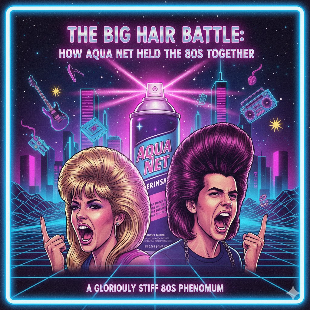 The Big Hair Battle: How Aqua Net Held the 80s Together
