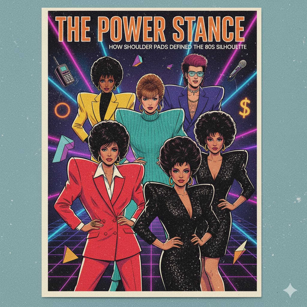 The Power Stance: How Shoulder Pads Defined the 80s Silhouette